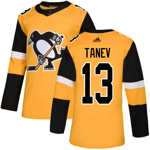 Adidas Pittsburgh Penguins #13 Brandon Tanev Gold Alternate Authentic Stitched Youth NHL Jersey